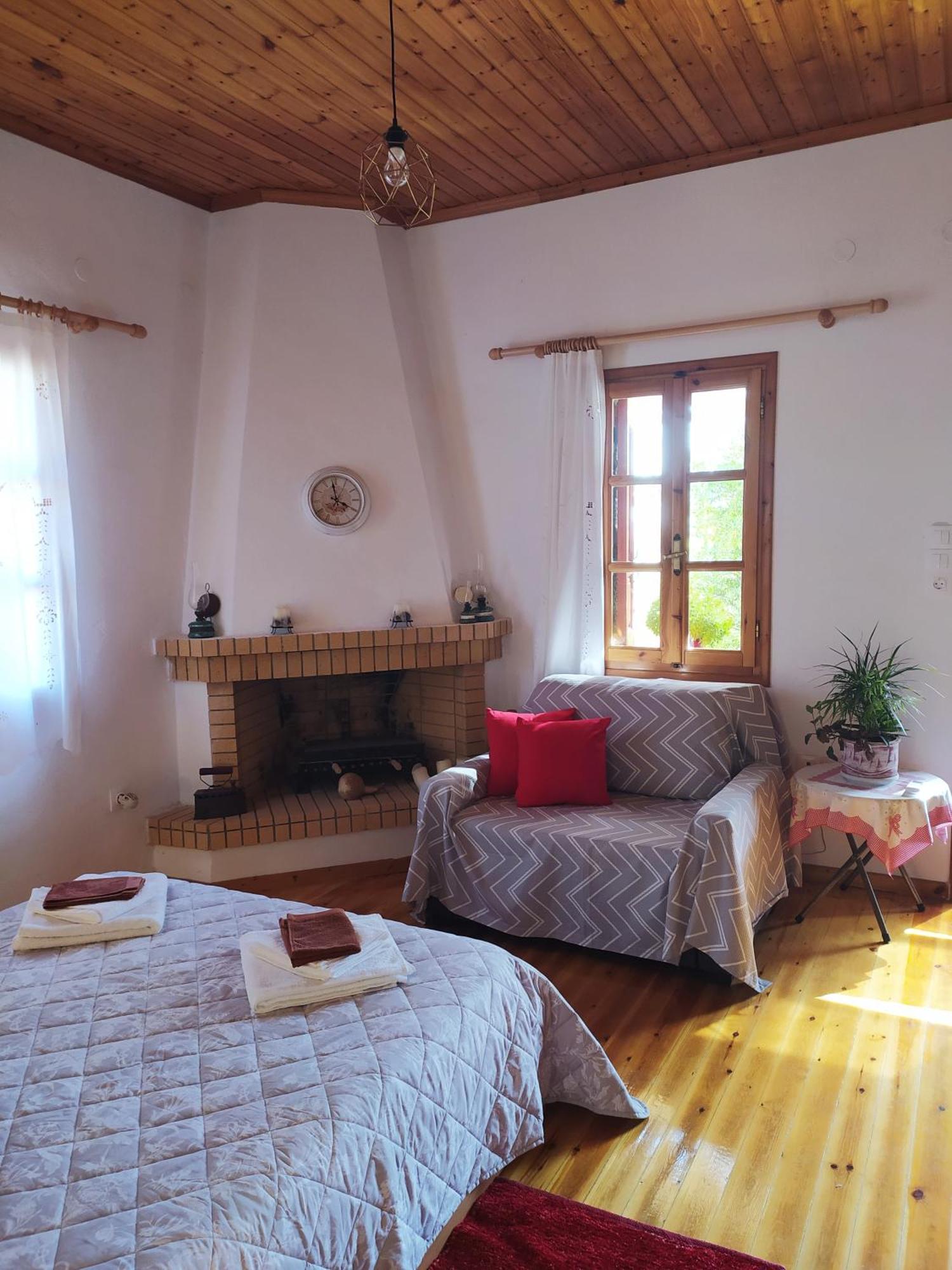 Ferienwohnung Cozy House With Amazing Sea View Kaminia  Exterior foto
