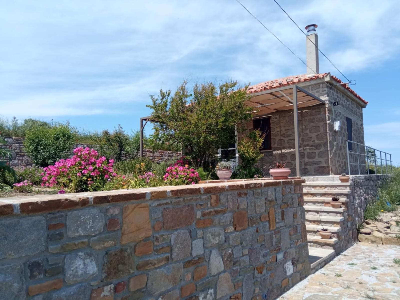 Ferienwohnung Cozy House With Amazing Sea View Kaminia  Exterior foto